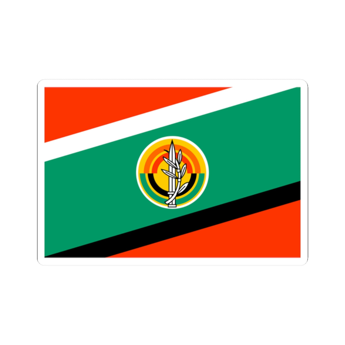 Flag of the Israeli Army Land Arm (Israel) STICKER Vinyl Kiss-Cut Decal
