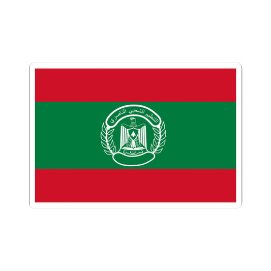 Flag of the Popular Nasserist Organization (Lebanon) STICKER Vinyl Kiss-Cut Decal
