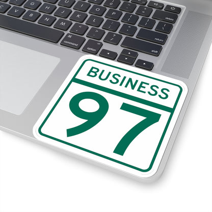 MD Route 97 Business (Maryland) (Road Sign) STICKER Vinyl Kiss-Cut Decal