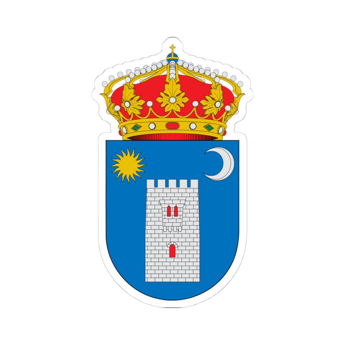 Escudo de Layana (Spain) (Coat of Arms) STICKER Vinyl Kiss-Cut Decal