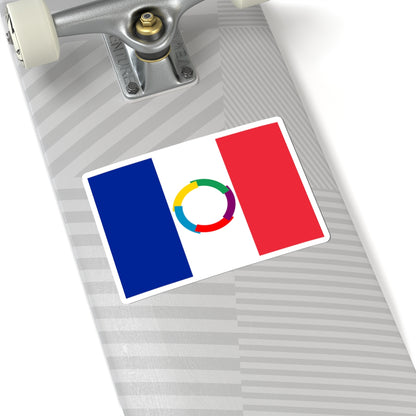 Flag of Fr (France) STICKER Vinyl Kiss-Cut Decal