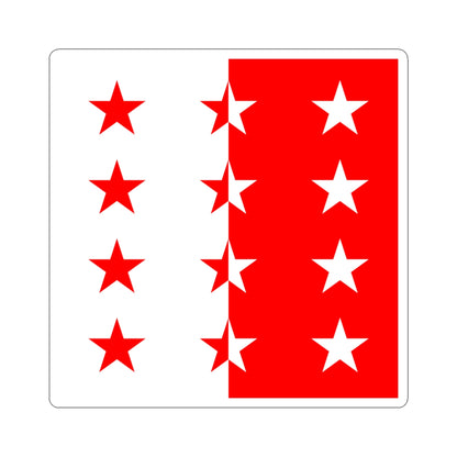 Flag of the Rhodanic Republic (Switzerland) STICKER Vinyl Kiss-Cut Decal