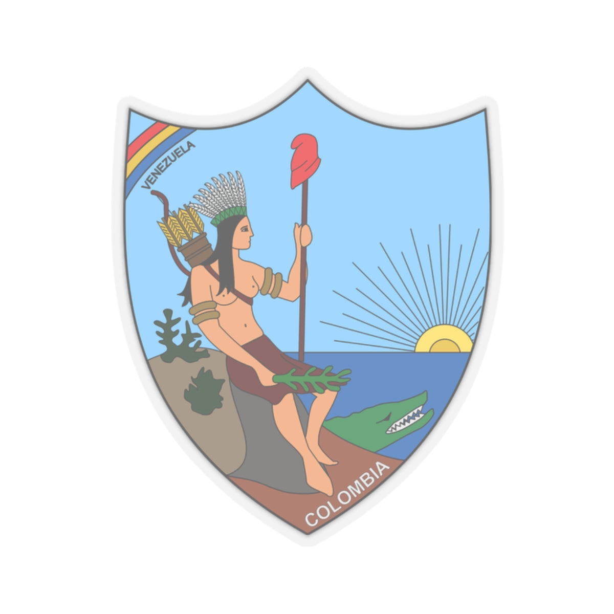 Coat of arms of Venezuela (1811) - STICKER Vinyl Kiss-Cut Decal