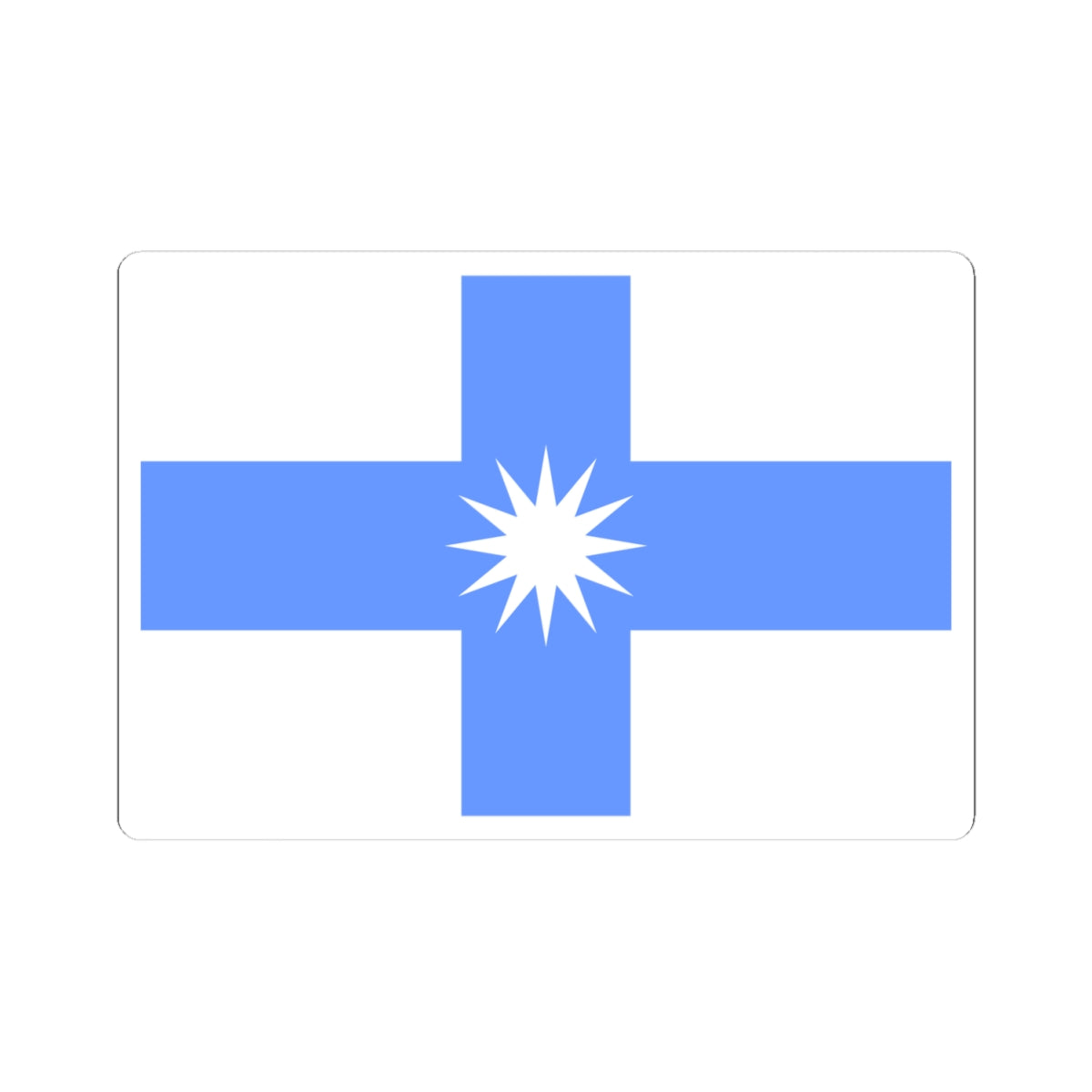 Flag of Gorskoe Leningrad oblast (Russia) STICKER Vinyl Kiss-Cut Decal