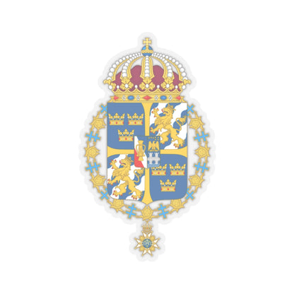 Great coat of arms of Sweden 3 - STICKER Vinyl Kiss-Cut Decal
