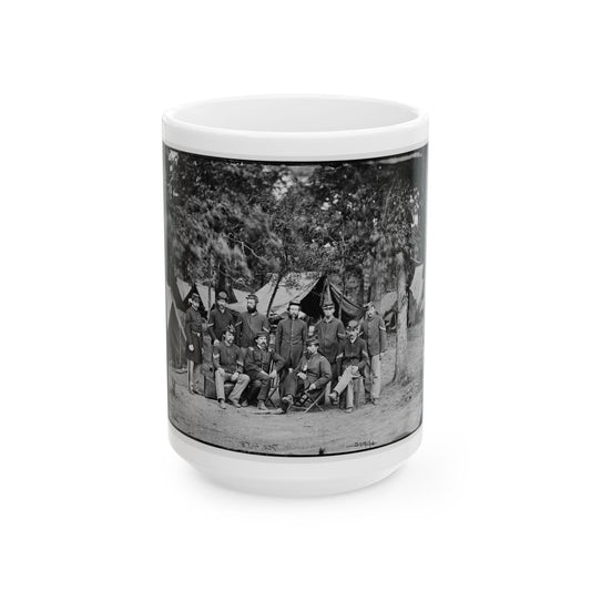 Bealeton, Va. Officers And Noncommissioned Officers Of Co. D, 93d New York Infantry (U.S. Civil War) White Coffee Mug