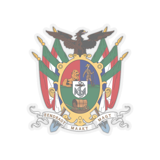 Coat of arms of the South African Republic - STICKER Vinyl Kiss-Cut Decal