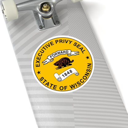 Privy Seal of Wisconsin - STICKER Vinyl Kiss-Cut Decal