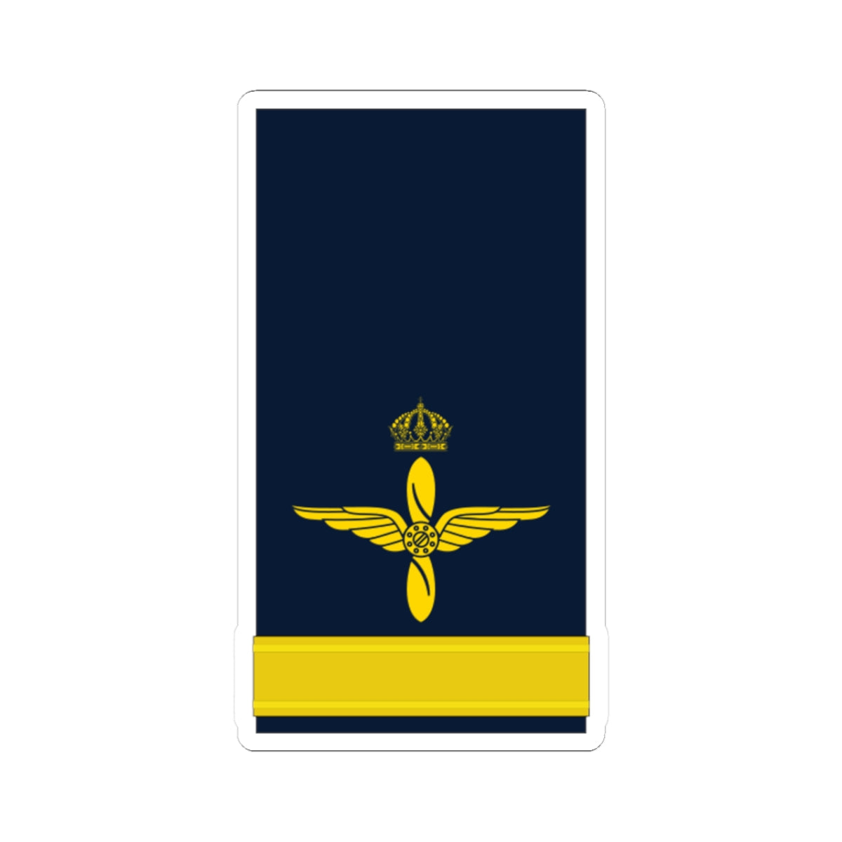 OF 1 Fänrik FV hylsa (Sweden) (Military Rank) STICKER Vinyl Kiss-Cut Decal