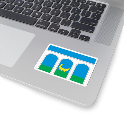 Flag of Mytishchi City Moscow Oblast (Russia) STICKER Vinyl Kiss-Cut Decal