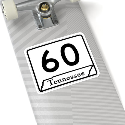 Tennessee 60 (Tennessee) (Road Sign) STICKER Vinyl Kiss-Cut Decal