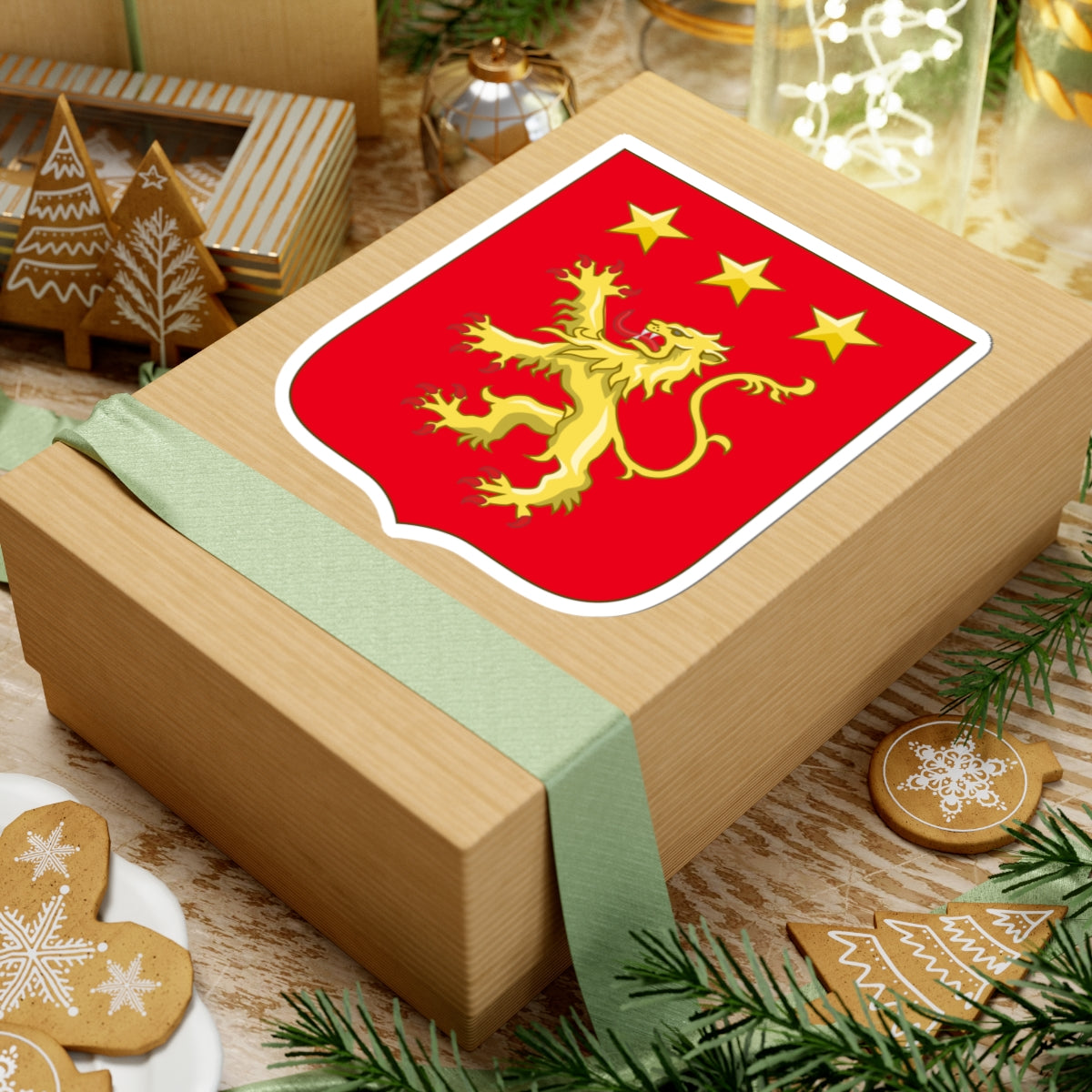 Arms of De Laborde de Montpezat (Denmark) (Coat of Arms) STICKER Vinyl Kiss-Cut Decal