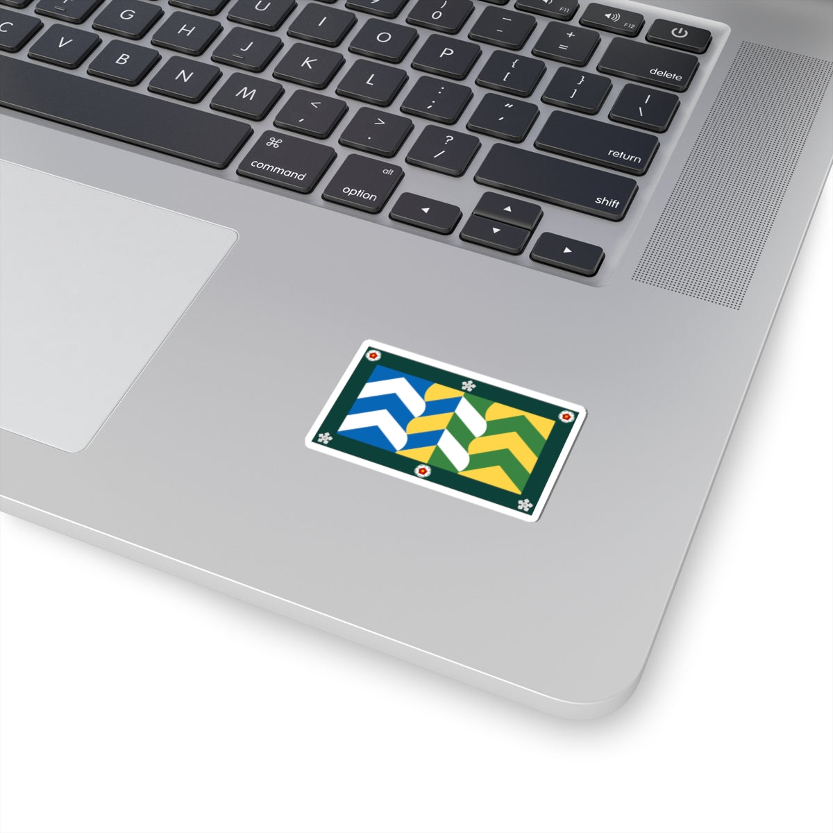 County Flag of Cumbria (England) STICKER Vinyl Kiss-Cut Decal