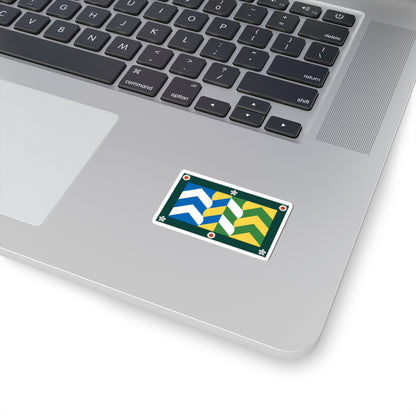 County Flag of Cumbria (England) STICKER Vinyl Kiss-Cut Decal