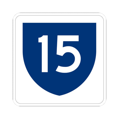PR primary 15 (Puerto Rico) (Road Sign) STICKER Vinyl Kiss-Cut Decal