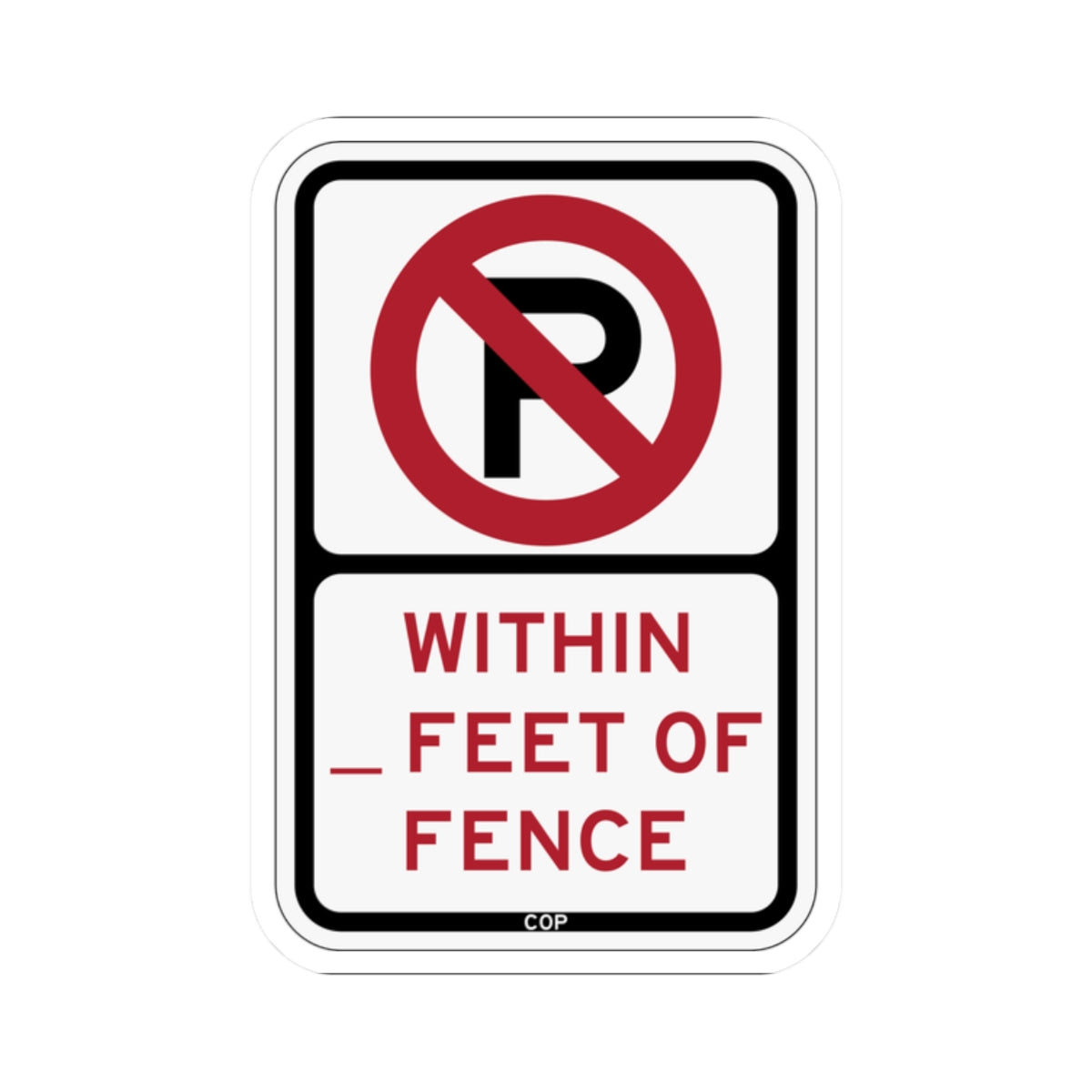 PBOT Road sign P1070 (Oregon) (Road Sign) STICKER Vinyl Kiss-Cut Decal