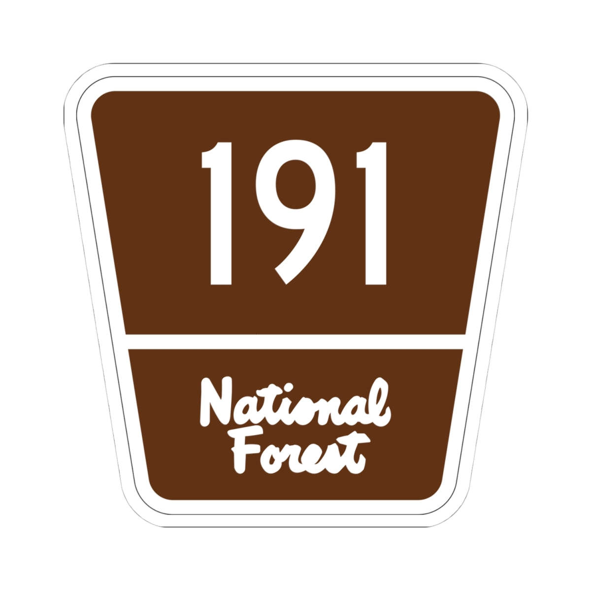 Forest Route 191 (Puerto Rico) (Road Sign) STICKER Vinyl Kiss-Cut Decal