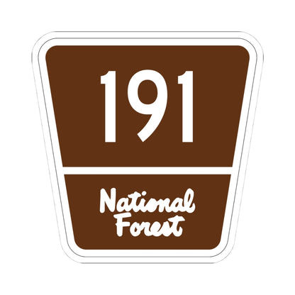 Forest Route 191 (Puerto Rico) (Road Sign) STICKER Vinyl Kiss-Cut Decal