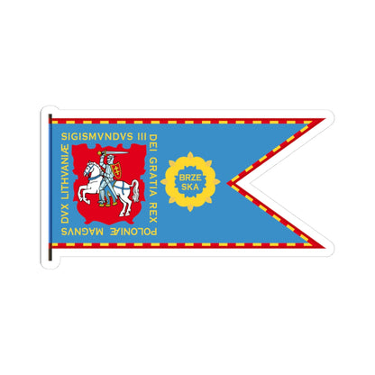 Banner of Brest Litovsk Voivodeship 1609-1618-1 (Belarus) (Coat of Arms) STICKER Vinyl Kiss-Cut Decal