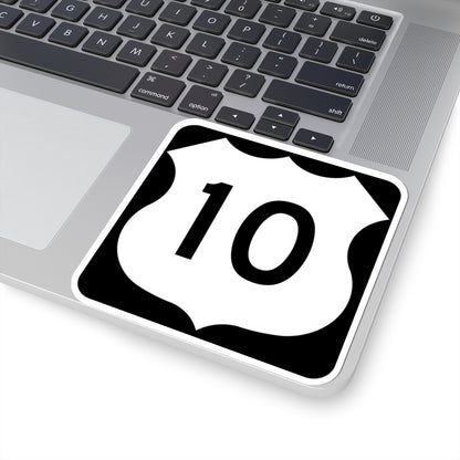 US 10 MN 1961 (Minnesota) (Road Sign) STICKER Vinyl Kiss-Cut Decal