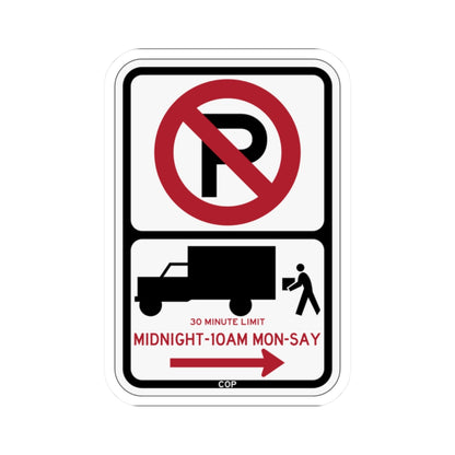 PBOT Road sign P2026R (Oregon) (Road Sign) STICKER Vinyl Kiss-Cut Decal
