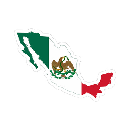 Flag-map of Mexico 1848-1853 (Mexico) STICKER Vinyl Kiss-Cut Decal