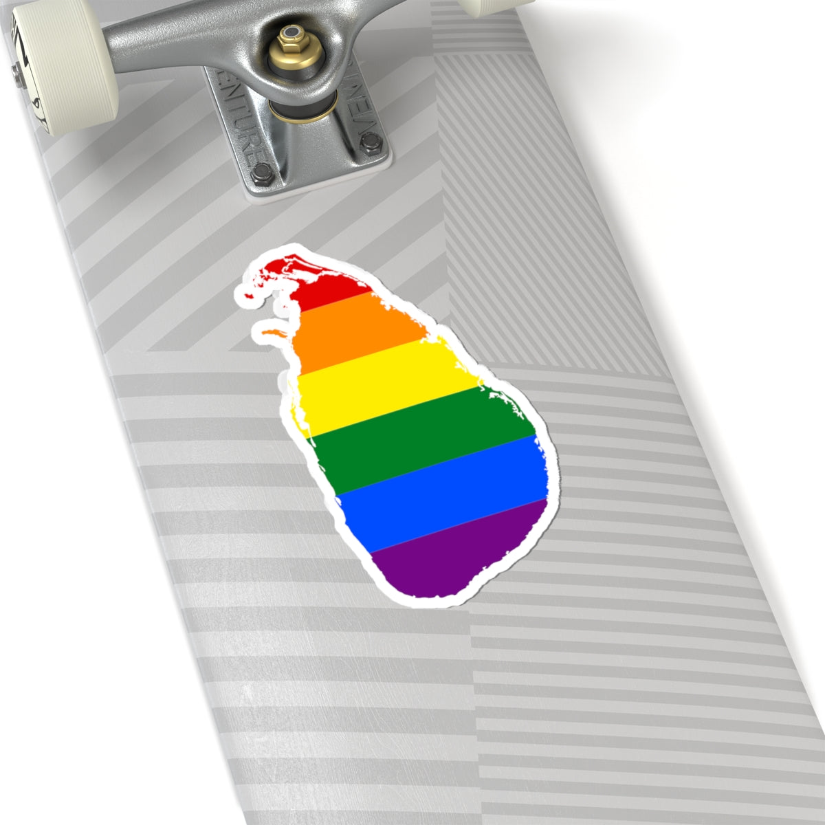 LGBT flag map of Sri Lanka (Sri Lanka) STICKER Vinyl Kiss-Cut Decal