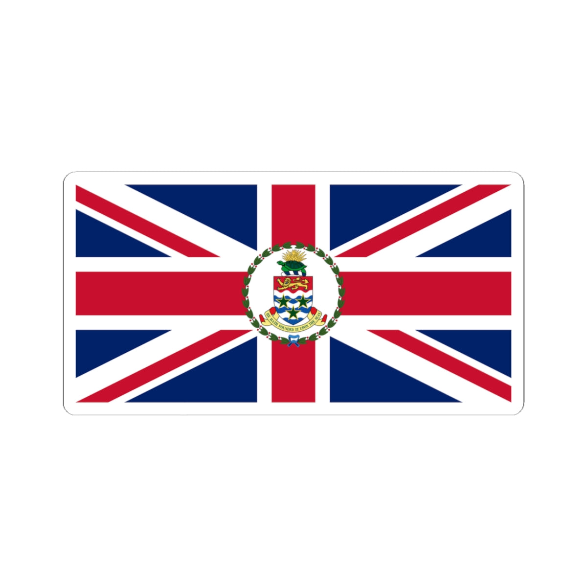 Flag of the Governor of the Cayman Islands pre-1999 (United Kingdom) STICKER Vinyl Kiss-Cut Decal