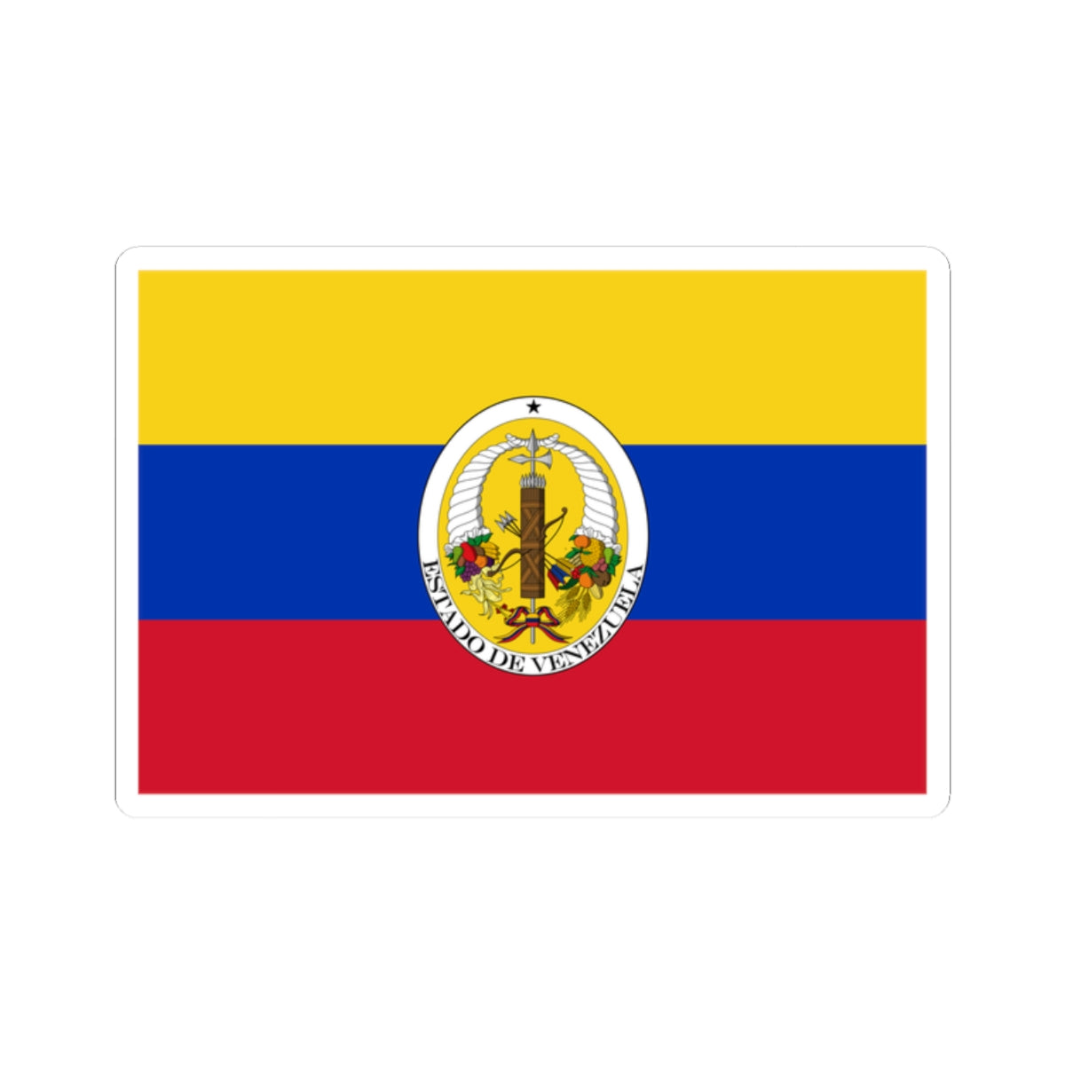 Flag of Venezuela 1830-1836 (Venezuela) STICKER Vinyl Kiss-Cut Decal