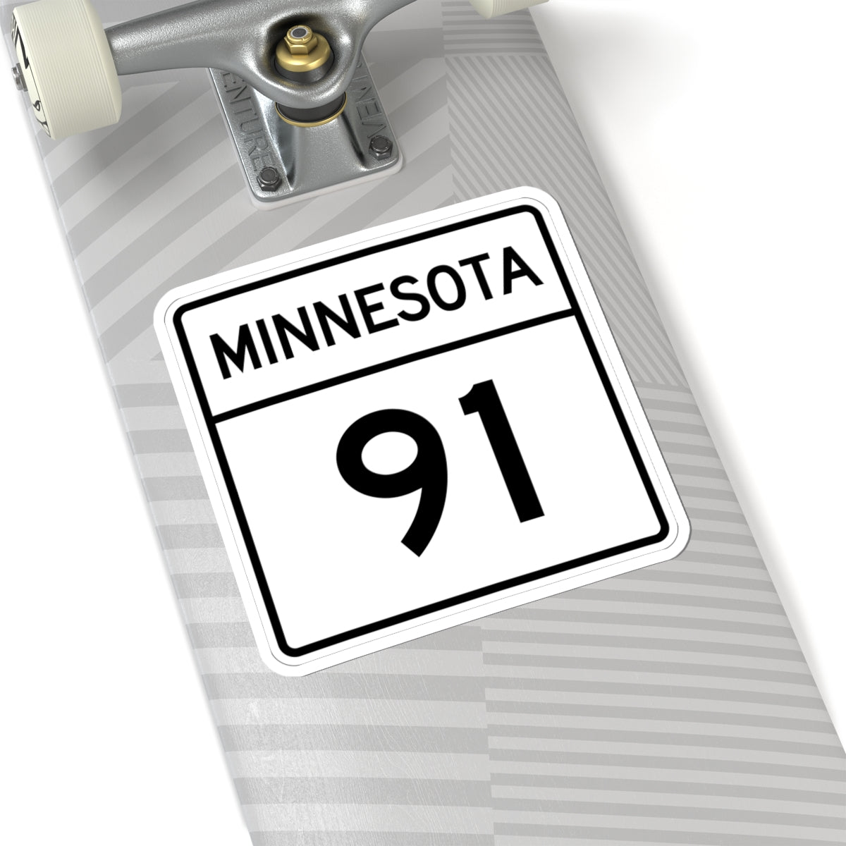 MN-91 1948 (Minnesota) (Road Sign) STICKER Vinyl Kiss-Cut Decal