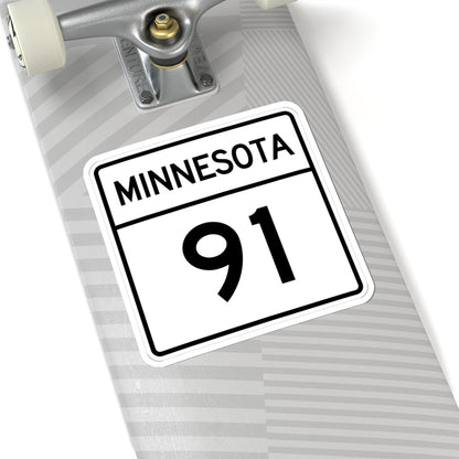 MN-91 1948 (Minnesota) (Road Sign) STICKER Vinyl Kiss-Cut Decal