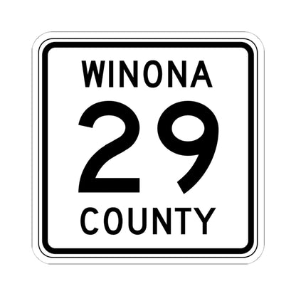 Winona County Route 29 MN (Minnesota) (Road Sign) STICKER Vinyl Kiss-Cut Decal