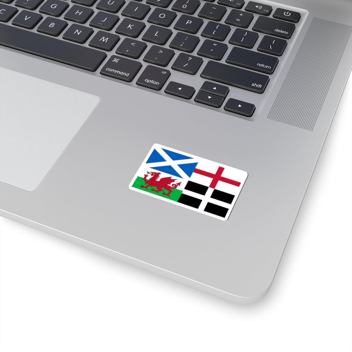 Flags of Scotland England Wales and Cornwall (England) STICKER Vinyl Kiss-Cut Decal