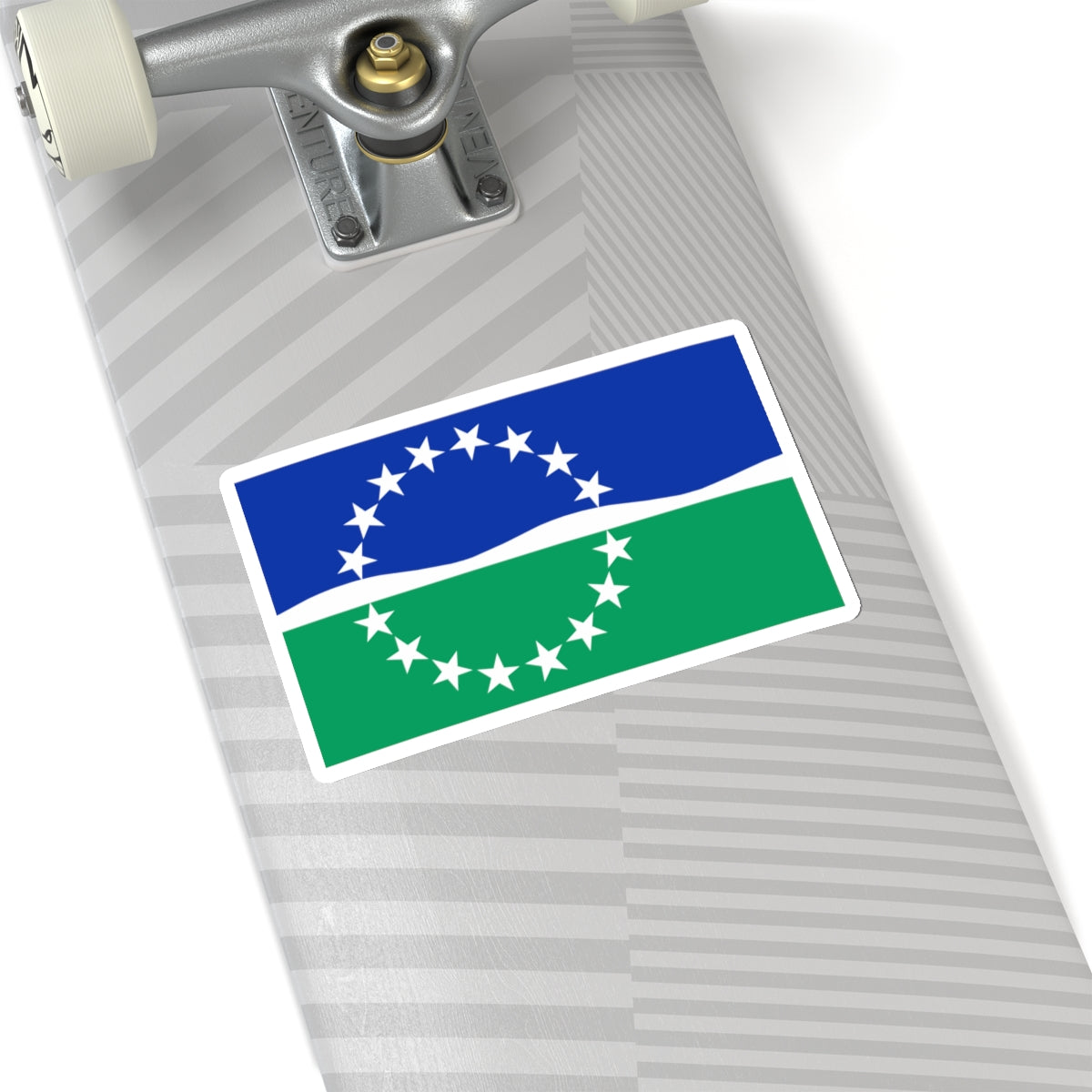 Flag of Hampton Roads, Virginia - STICKER Vinyl Kiss-Cut Decal