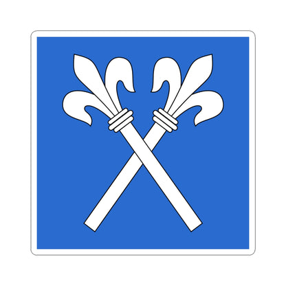 CHE Fluntern ZH Flag (Switzerland) STICKER Vinyl Kiss-Cut Decal