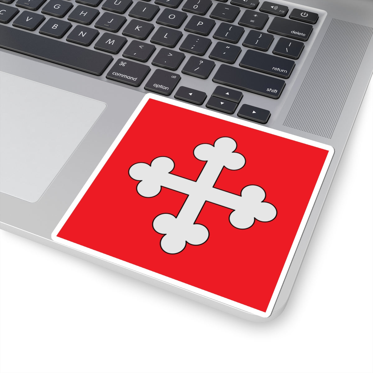 Flag of St-Maurice abbey (Switzerland) STICKER Vinyl Kiss-Cut Decal