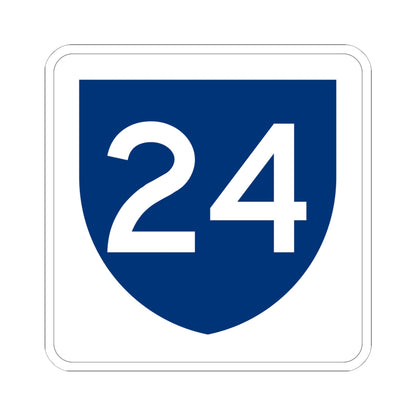 PR primary 24 (Puerto Rico) (Road Sign) STICKER Vinyl Kiss-Cut Decal