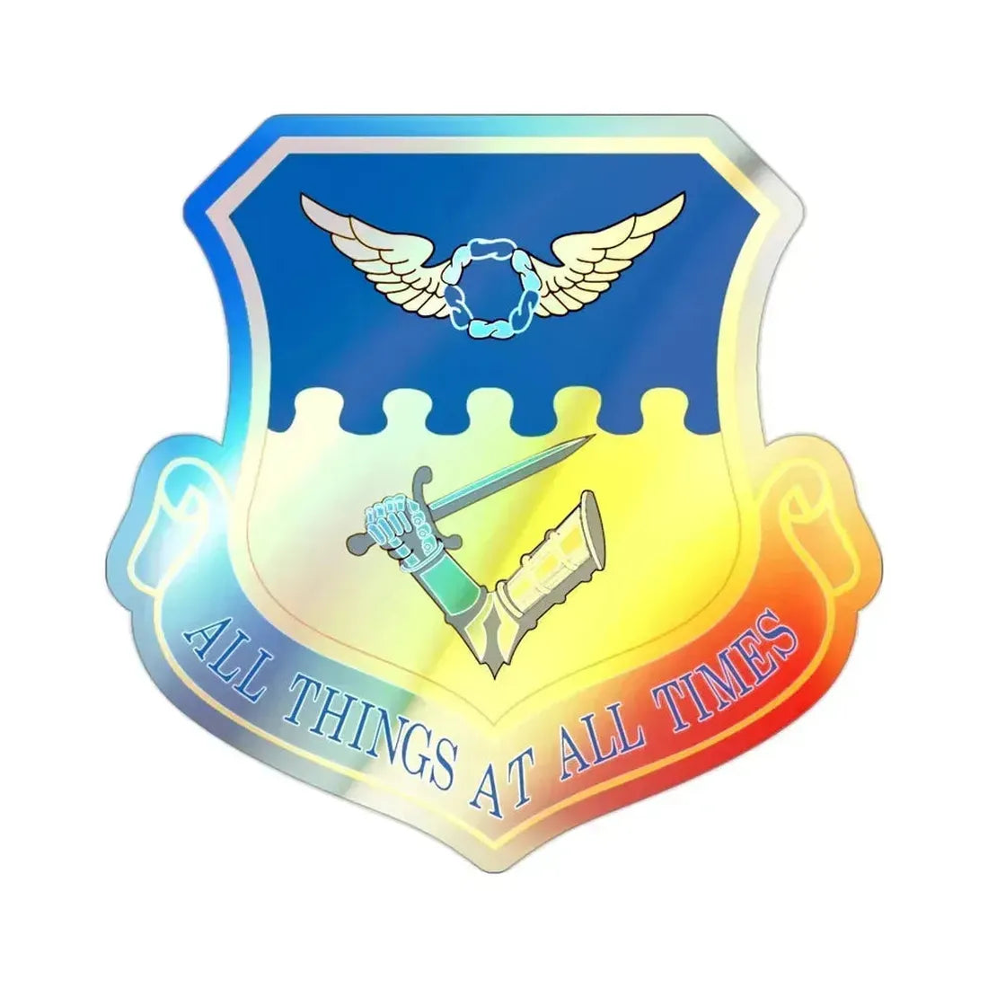 121st Air Refueling Wing (U.S. Air Force) Holographic STICKER Die-Cut Vinyl Decal 2 Inch Holographic - The Sticker Space