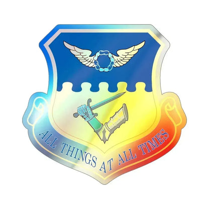121st Air Refueling Wing (U.S. Air Force) Holographic STICKER Die-Cut Vinyl Decal 6 Inch Holographic - The Sticker Space