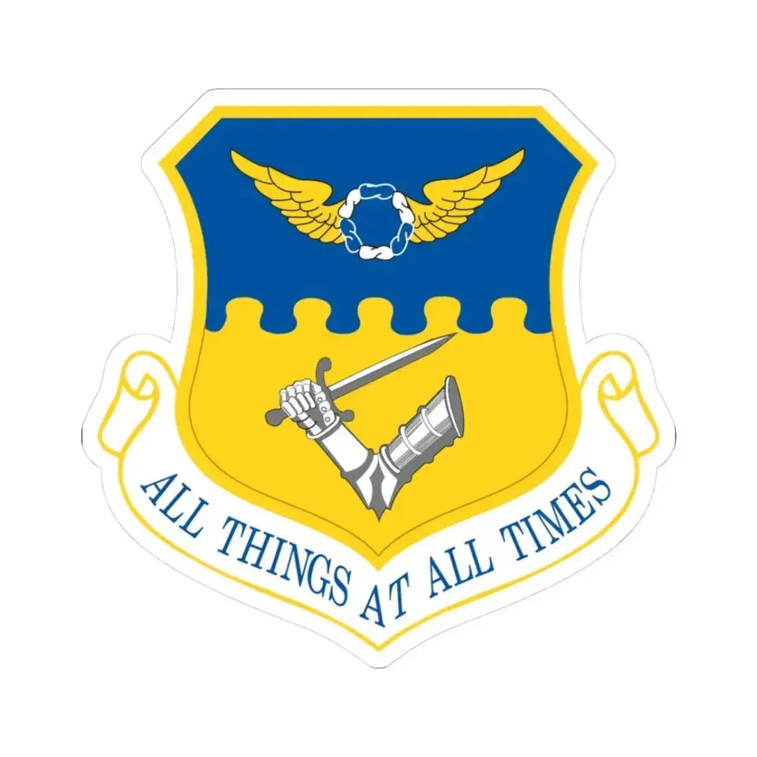 121st Air Refueling Wing (U.S. Air Force) STICKER Vinyl Kiss-Cut Decal 3 Inch White - The Sticker Space