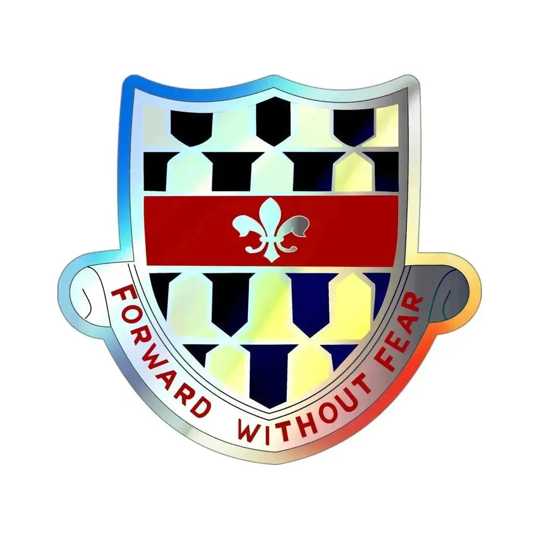 122 Cavalry Regiment (U.S. Army) Holographic STICKER Die-Cut Vinyl Decal 4 Inch Holographic - The Sticker Space