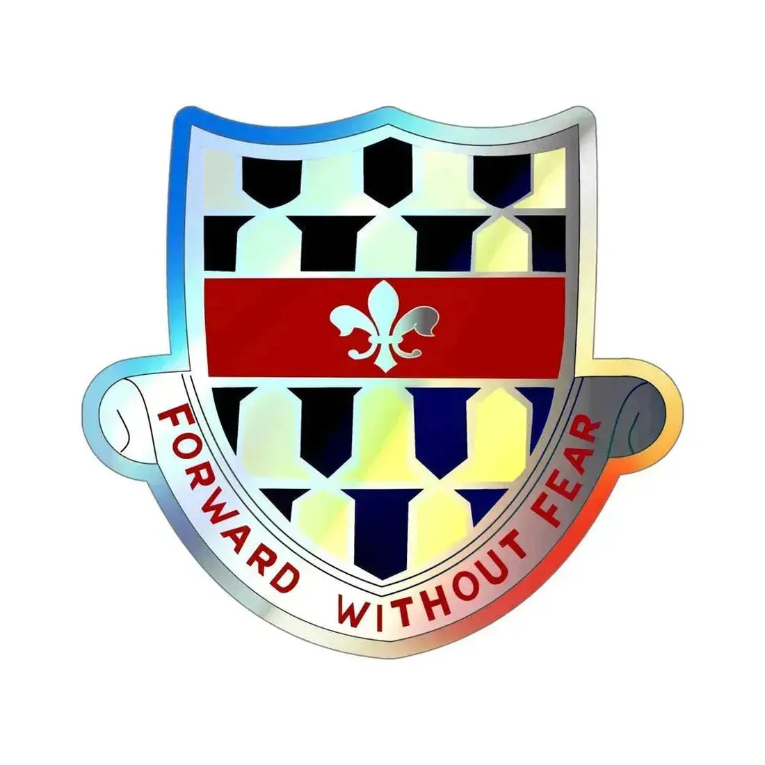 122 Cavalry Regiment (U.S. Army) Holographic STICKER Die-Cut Vinyl Decal 5 Inch Holographic - The Sticker Space