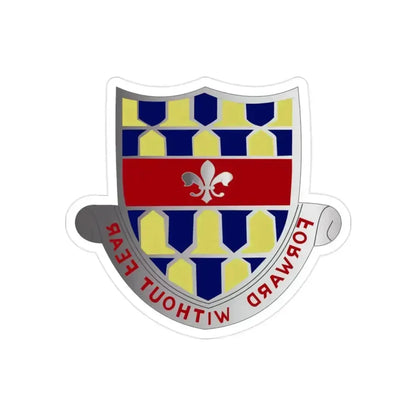 122 Cavalry Regiment (U.S. Army) REVERSE PRINT Transparent Die-Cut STICKER 2 Inch Die-Cut Transparent - The Sticker Space