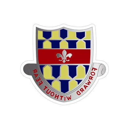 122 Cavalry Regiment (U.S. Army) REVERSE PRINT Transparent Die-Cut STICKER - The Sticker Space