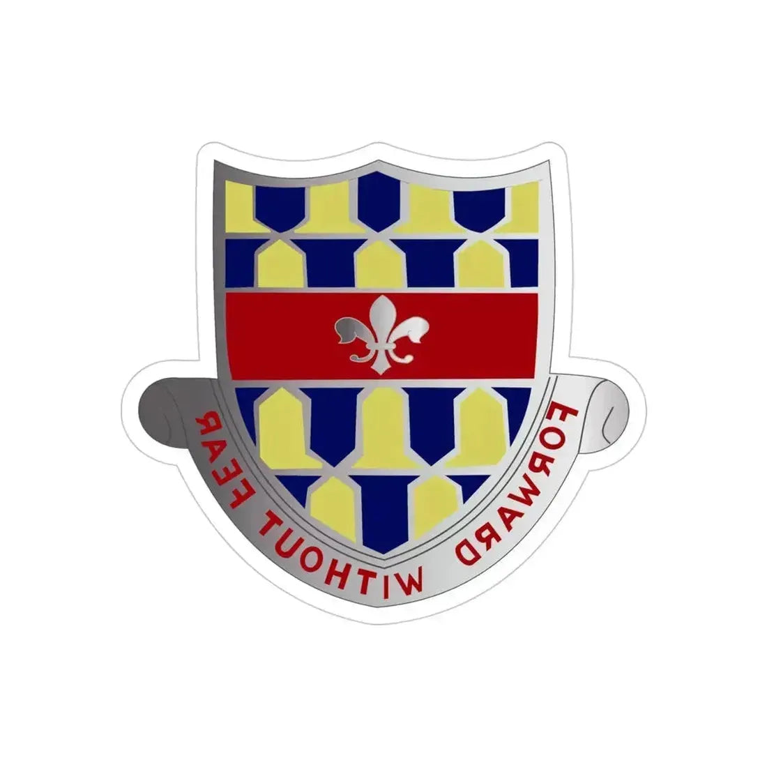 122 Cavalry Regiment (U.S. Army) REVERSE PRINT Transparent Die-Cut STICKER - The Sticker Space