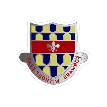 122 Cavalry Regiment (U.S. Army) REVERSE PRINT Transparent Die-Cut STICKER - The Sticker Space