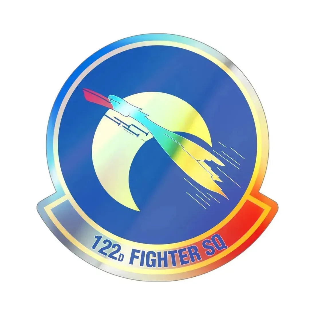 122 Fighter Squadron (U.S. Air Force) Holographic STICKER Die-Cut Vinyl Decal - The Sticker Space