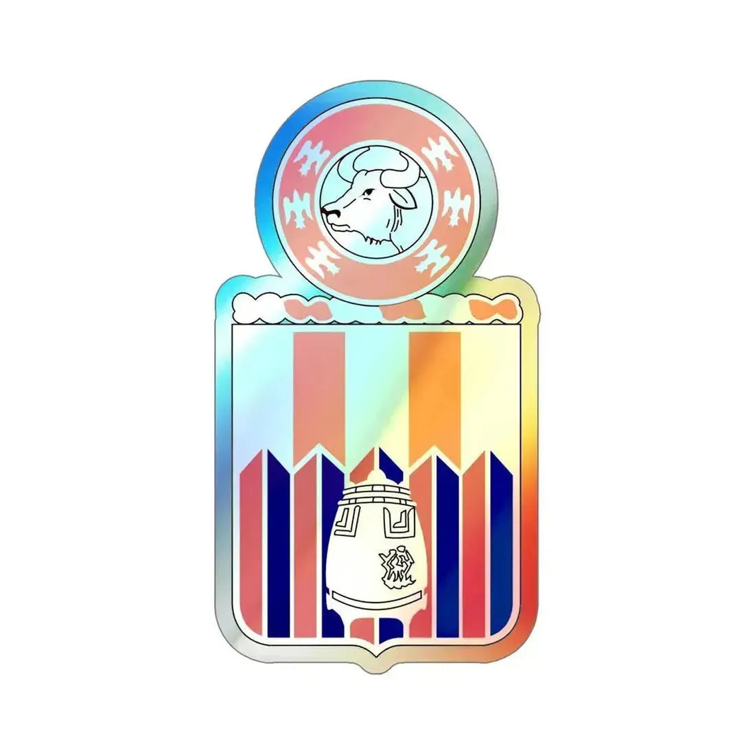 122 Signal Battalion (U.S. Army) Holographic STICKER Die-Cut Vinyl Decal - The Sticker Space