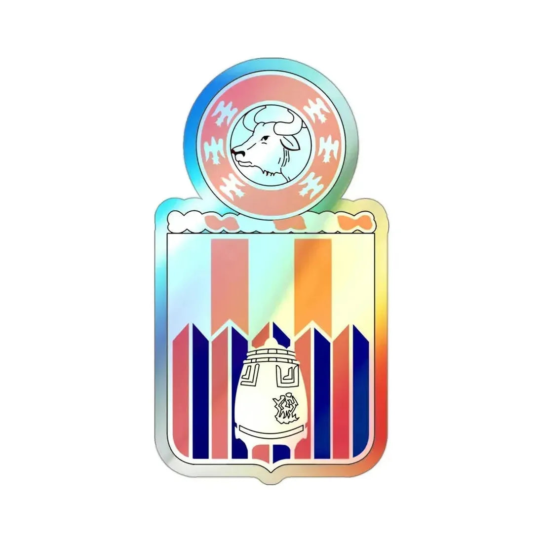 122 Signal Battalion (U.S. Army) Holographic STICKER Die-Cut Vinyl Decal - The Sticker Space