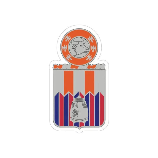 122 Signal Battalion (U.S. Army) REVERSE PRINT Transparent Die-Cut STICKER 6 Inch Die-Cut Transparent - The Sticker Space